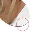 Chanel Sandals Wood Wedge Sole Ankle Strap CC Logo Beige 34c — view 8