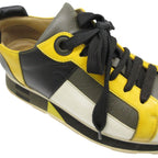 Hermes Revus Sneakers Leather Low Cut Shoes Yellow — view 8