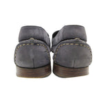Hermes Loafers Leather Slip on Shoes Stitch Navy — view 5