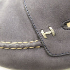 Hermes Loafers Leather Slip on Shoes Stitch Navy — view 9