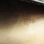Hermes Loafers Leather Slip on Shoes Stitch Navy — view 8