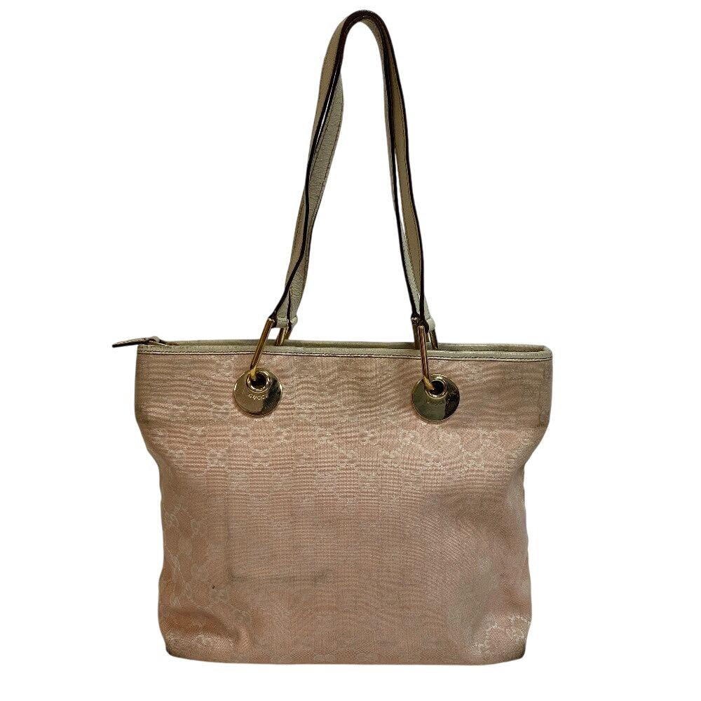 Gucci Shoulder GG Canvas Tote White — view 2