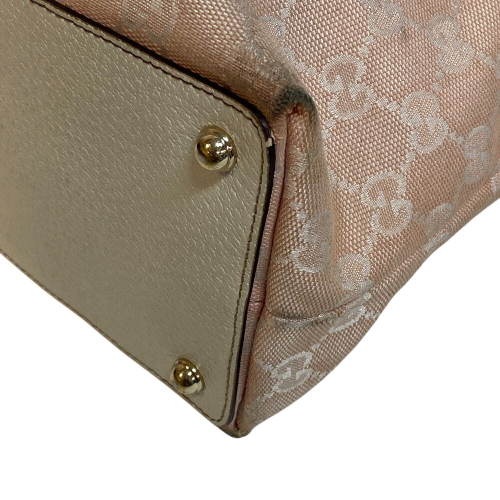 Gucci Shoulder GG Canvas Tote White — view 4