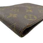 Louis Vuitton Vintage Coin Case Monogram Leather Bifold Wallet Beige — view 5