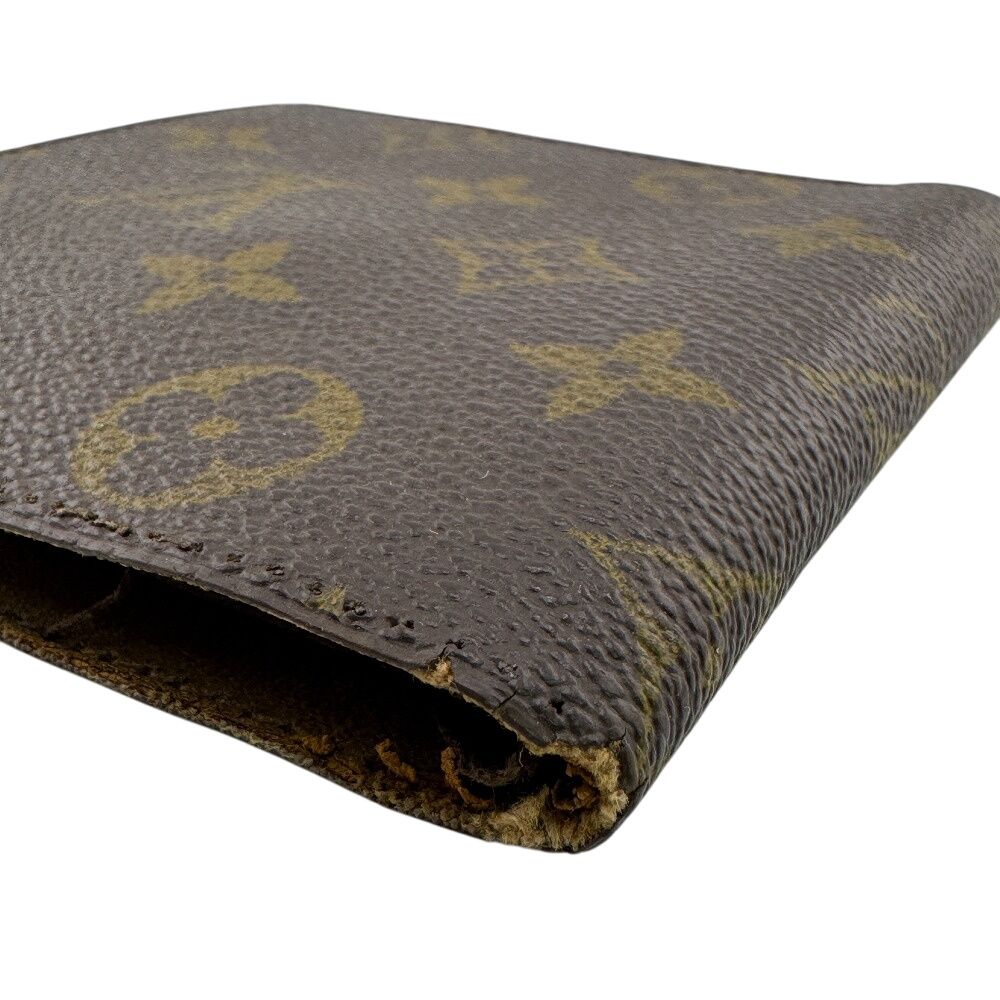 Louis Vuitton Vintage Coin Case Monogram Leather Bifold Wallet Beige — view 6