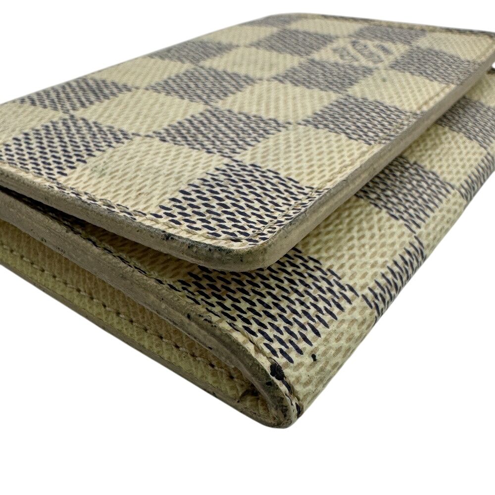 Louis Vuitton Business Card Holder Damier Leather Case Gray — view 5