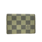 Louis Vuitton Business Card Holder Damier Leather Case Gray