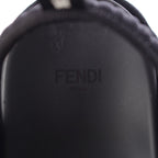 Fendi Fabric Logo Platform Sandals Black — view 7