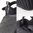 Fendi Fabric Logo Platform Sandals Black — view 9