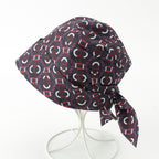 Hermes Raffia Cotton Gemini Hat Cap Navy — view 7