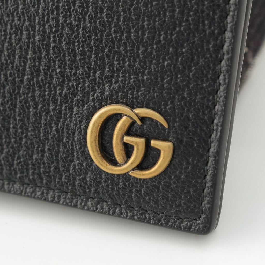 Gucci Leather GG Marmont Card Case Black — view 5