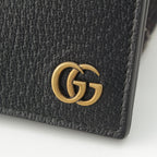 Gucci Leather GG Marmont Card Case Black — view 5
