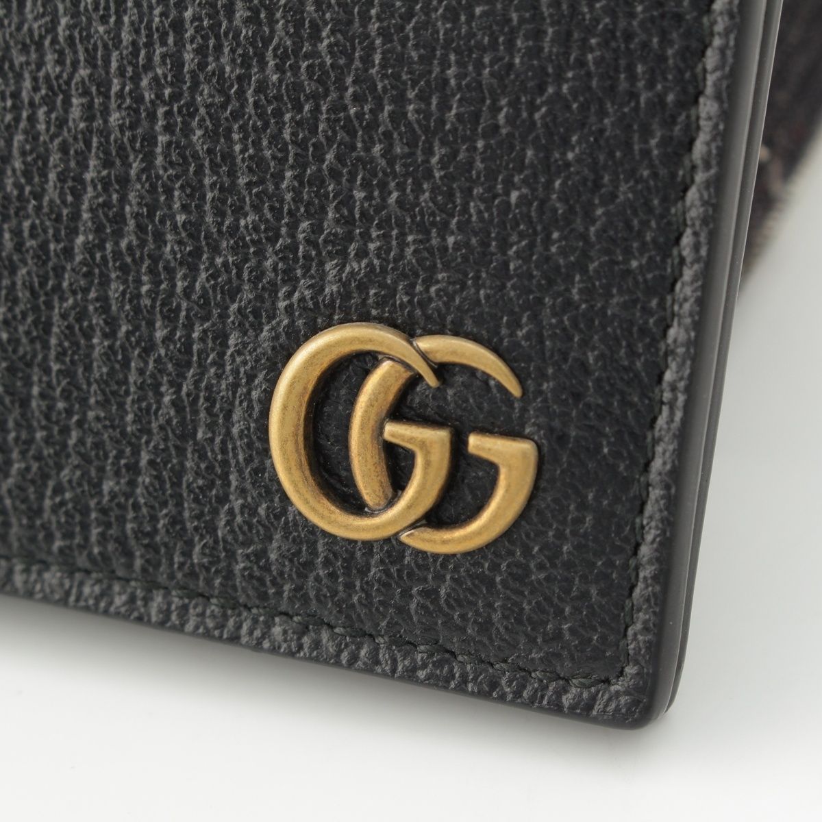 Gucci Leather GG Marmont Card Case Black — view 5