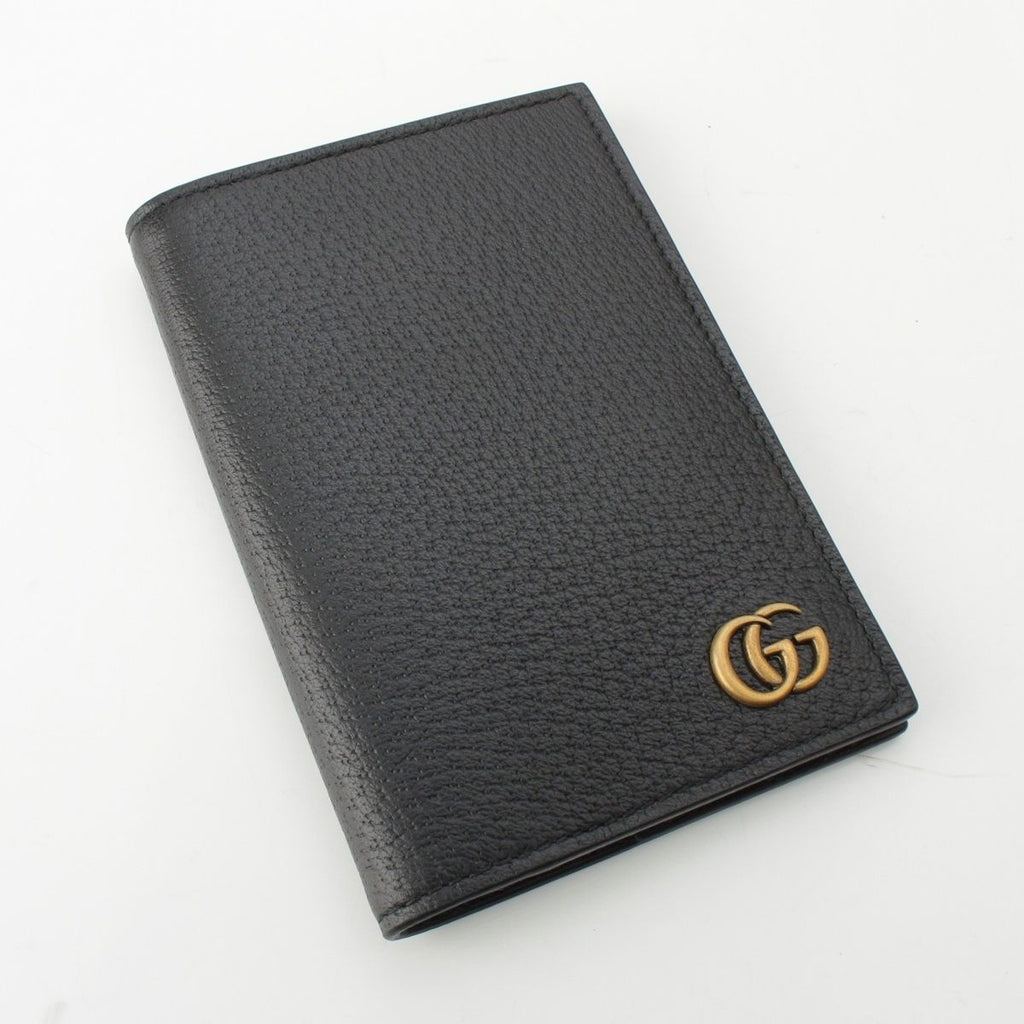 Gucci Leather GG Marmont Card Case Black — view 3
