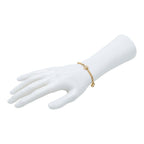 Celine Heart Chain Bracelet Gold Plated Rhinestone — view 8