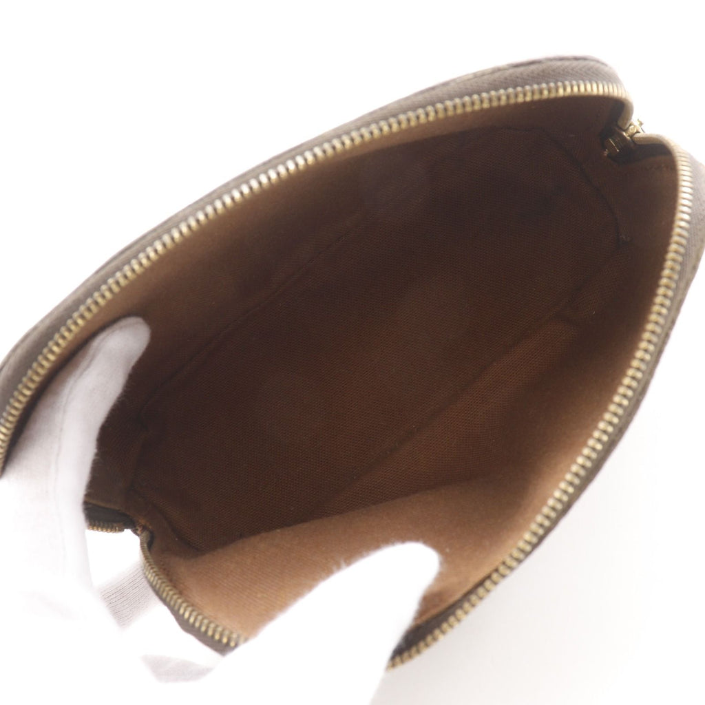 Louis Vuitton Monogram Canvas Calf Hair Brown Pouch — view 5