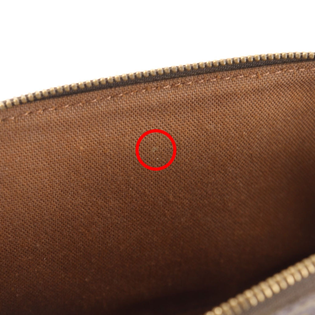 Louis Vuitton Monogram Canvas Calf Hair Brown Pouch — view 8
