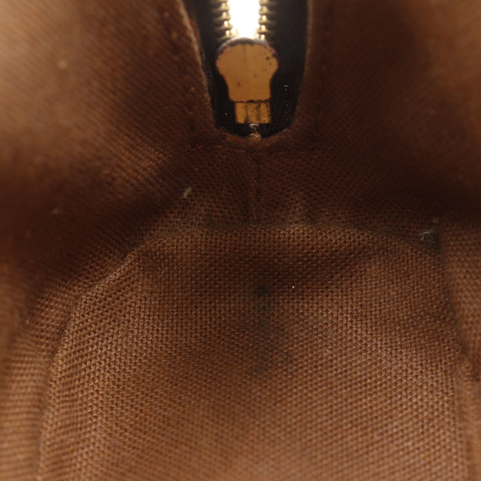 Louis Vuitton Monogram Canvas Calf Hair Brown Pouch — view 6