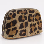Louis Vuitton Monogram Canvas Calf Hair Brown Pouch — view 3