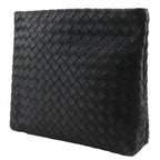 Bottega Veneta Classic Hydrology Intrecciato Leather Black Clutch — view 2