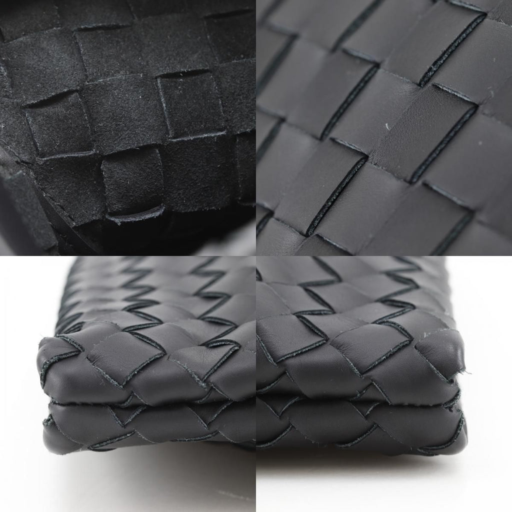 Bottega Veneta Classic Hydrology Intrecciato Leather Black Clutch — view 8