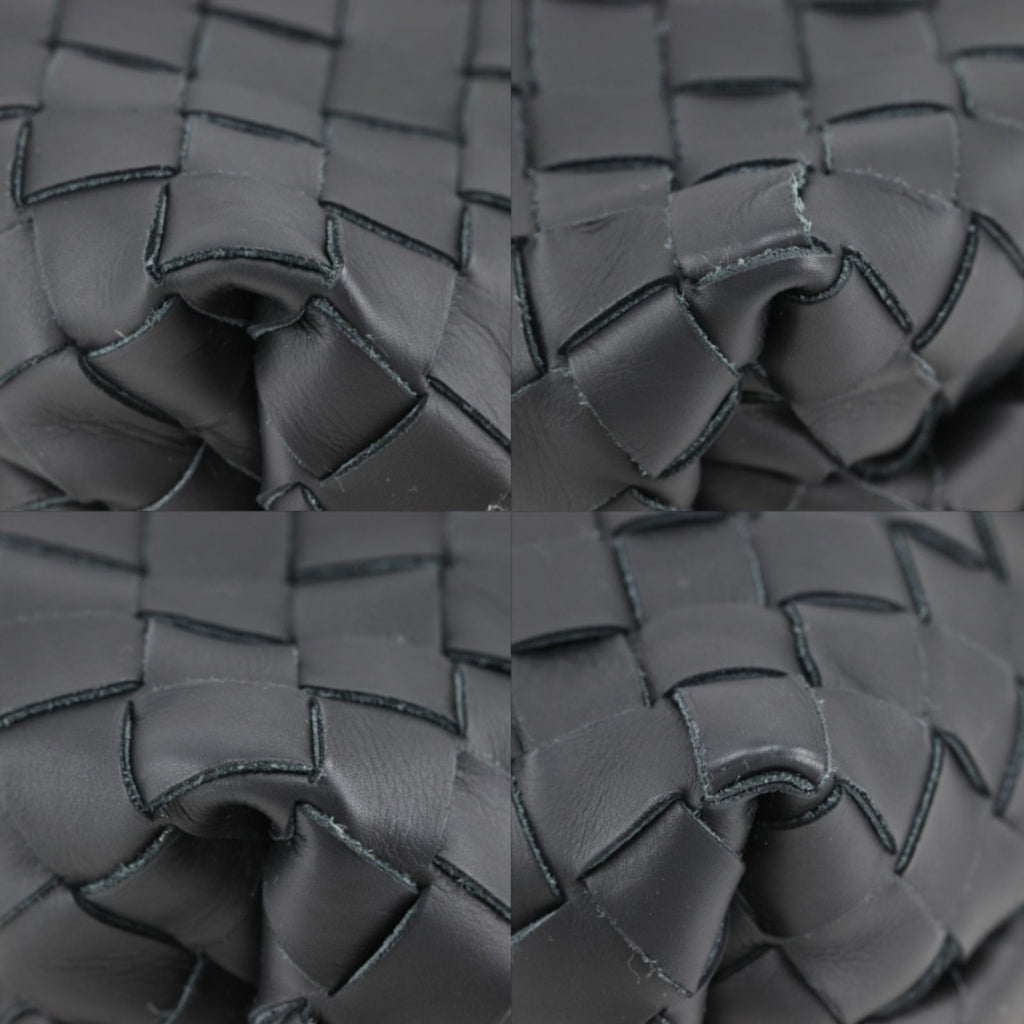Bottega Veneta Classic Hydrology Intrecciato Leather Black Clutch — view 4