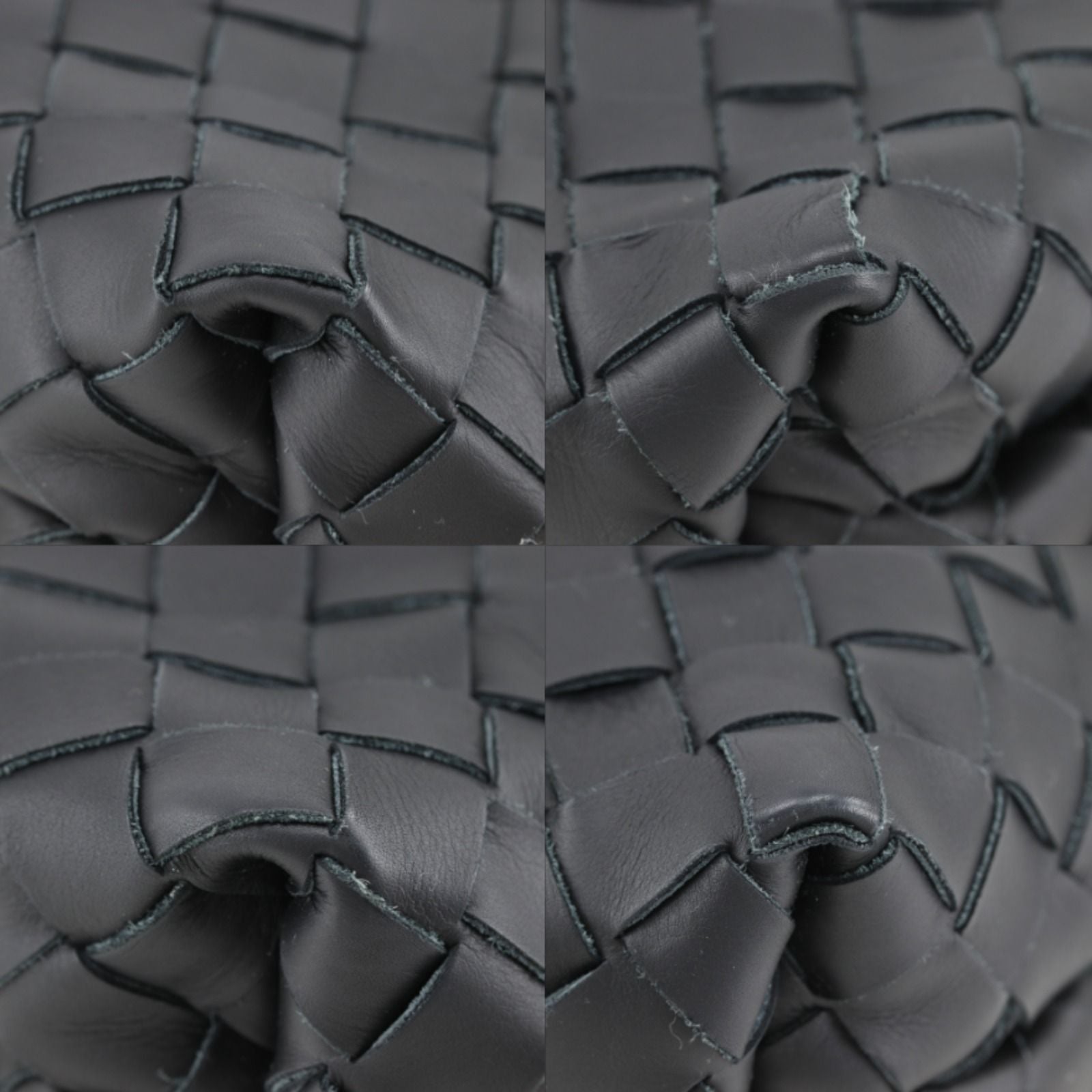 Bottega Veneta Classic Hydrology Intrecciato Leather Black Clutch — view 4