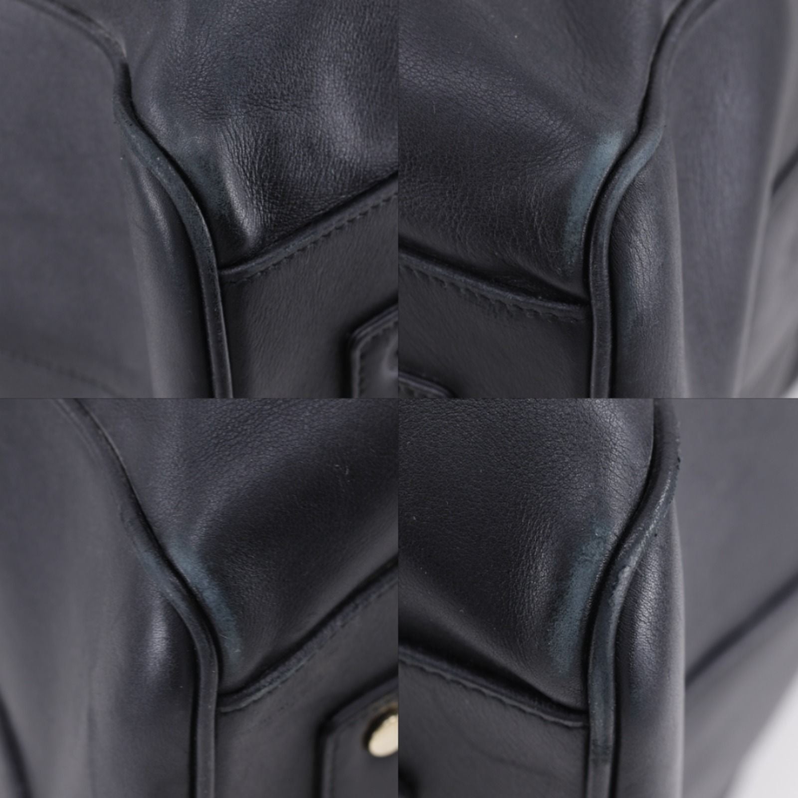 Saint Laurent Leather Black Boston — view 4
