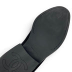 Chanel Boots Short Shoes Suede Black CC Logo Quilted Middle — view 8