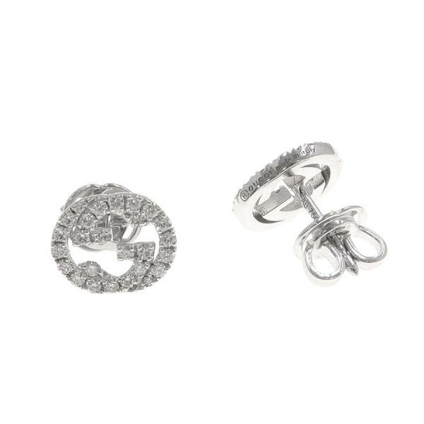 Gucci Interlocking Studded Diamond Earrings — view 3
