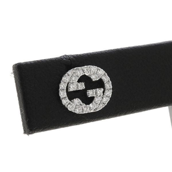 Gucci Interlocking Studded Diamond Earrings — view 2