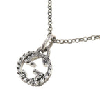 Gucci Interlocking Necklace Silver — view 2