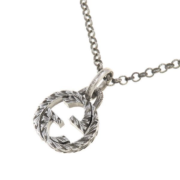 Gucci Interlocking Necklace Silver — view 4