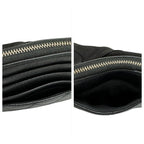 Chanel Quilted Black Gold Caviar Leather Coin Case — view 5