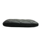 Chanel Quilted Black Gold Caviar Leather Coin Case — view 3