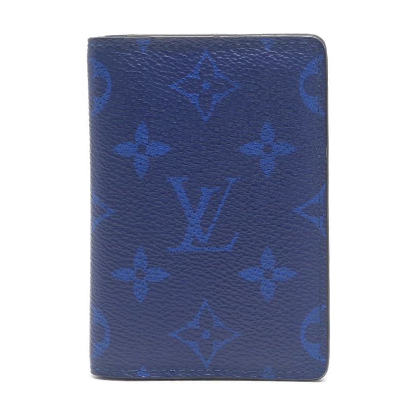 Louis Vuitton Organizer de Poche Monogram Taigarama Cobalt Card Holder
