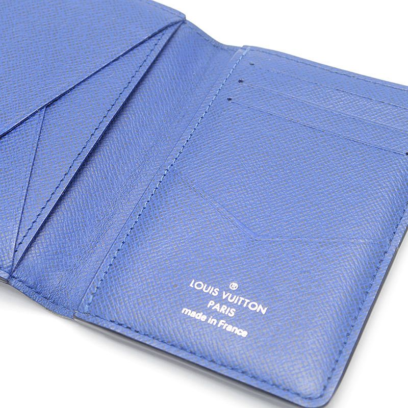 Louis Vuitton Organizer de Poche Monogram Taigarama Cobalt Card Holder — view 9