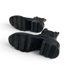 Louis Vuitton Bob le Line Monogram Boots Short Shoes Leather Black Ankle Side — view 6