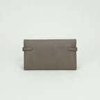 Hermes Kelly Wallet Etain Gray Silver Veau Epsom — view 2