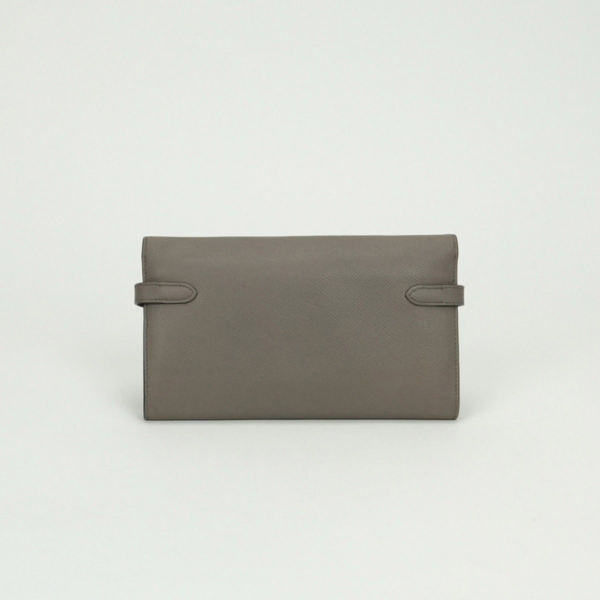 Hermes Kelly Wallet Etain Gray Silver Veau Epsom — view 2