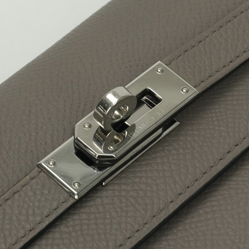 Hermes Kelly Wallet Etain Gray Silver Veau Epsom — view 5