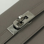 Hermes Kelly Wallet Etain Gray Silver Veau Epsom — view 5