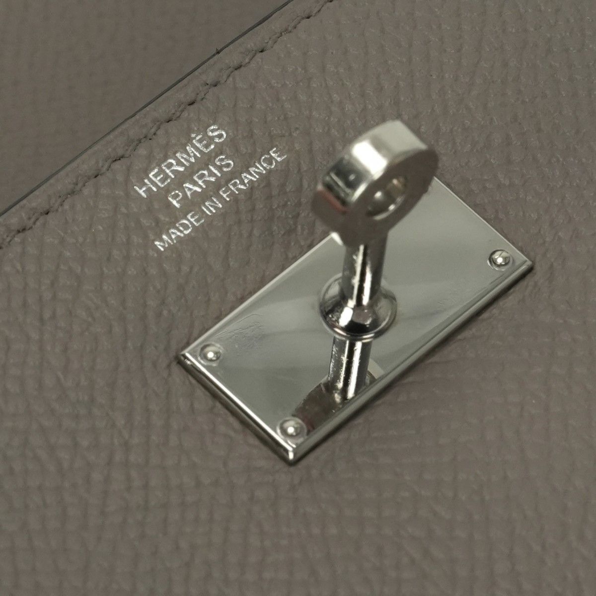 Hermes Kelly Wallet Etain Gray Silver Veau Epsom — view 6