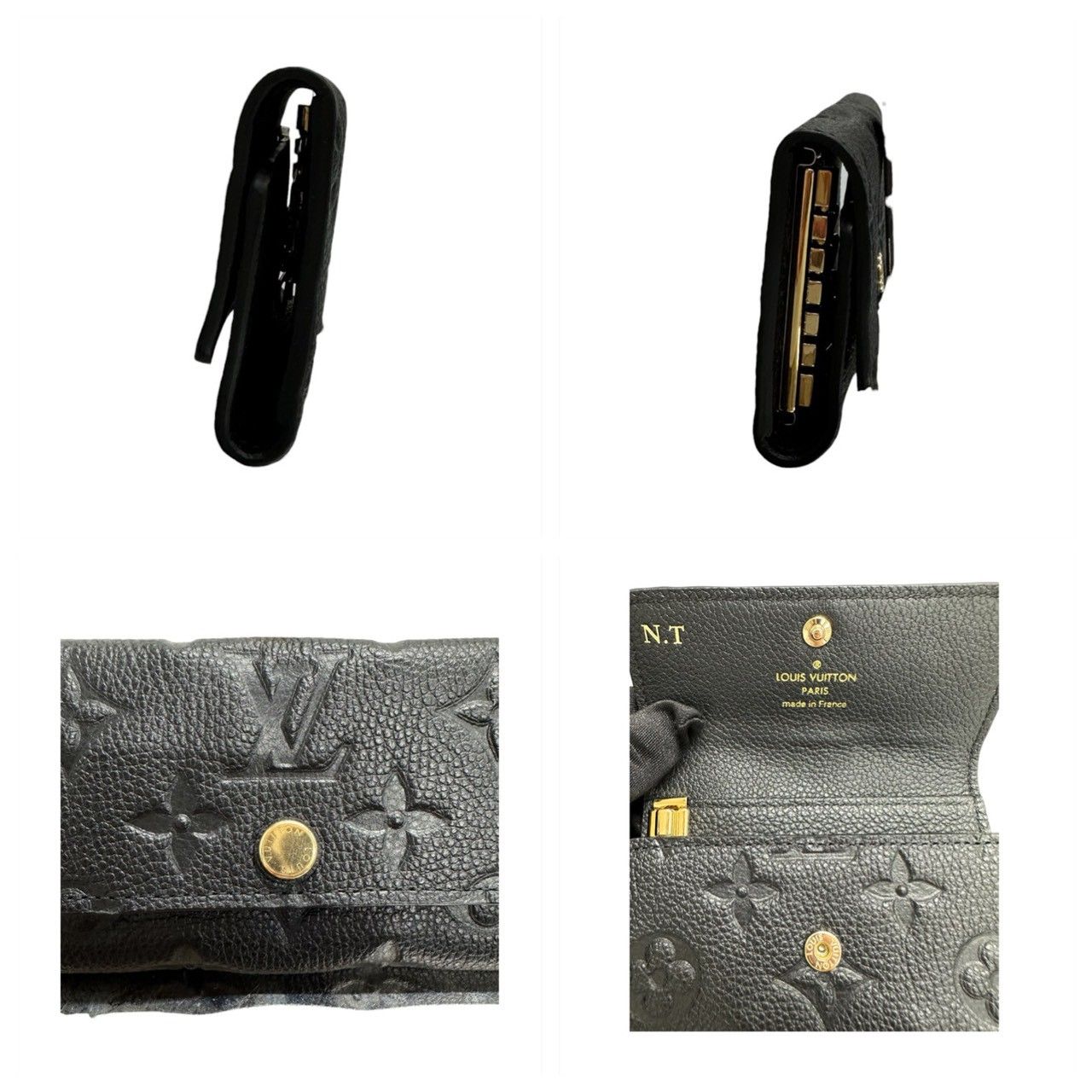 Louis Vuitton Monogram Empreinte Multicles 6 Black Gold Key Holder — view 4