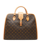 Louis Vuitton Monogram Rivoli Business Briefcase Document Brown Leather 1