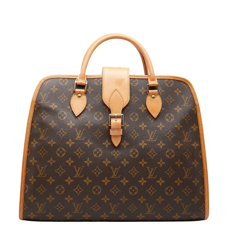 Louis Vuitton Monogram Rivoli Business Briefcase Document Brown Leather 1