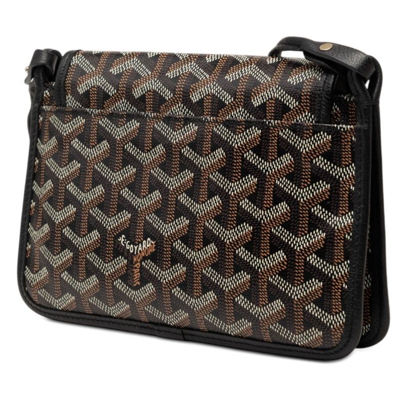 Goyard Plumet Shoulder Bag Pouch Wallet Black Multicolor Leather — view 2
