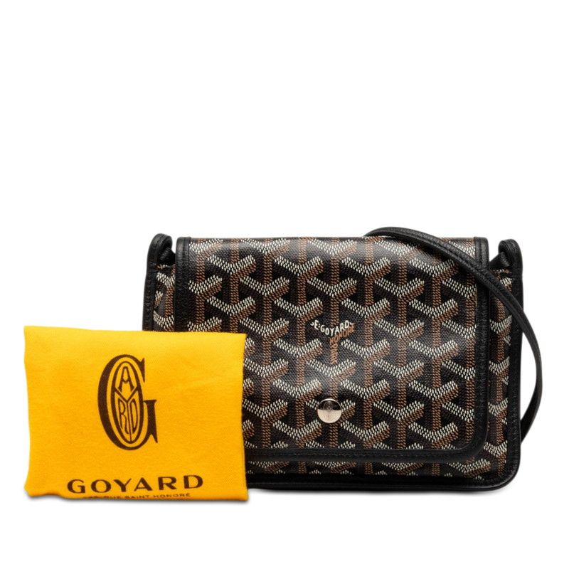 Goyard Plumet Shoulder Bag Pouch Wallet Black Multicolor Leather — view 7