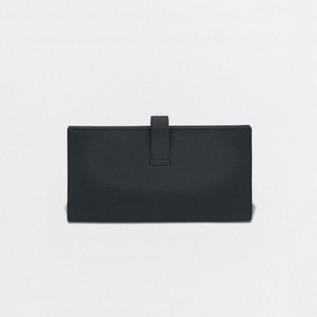 Hermes Bearn Souffle Wallet Madame So Black Monochrome Epsom Veau — view 2