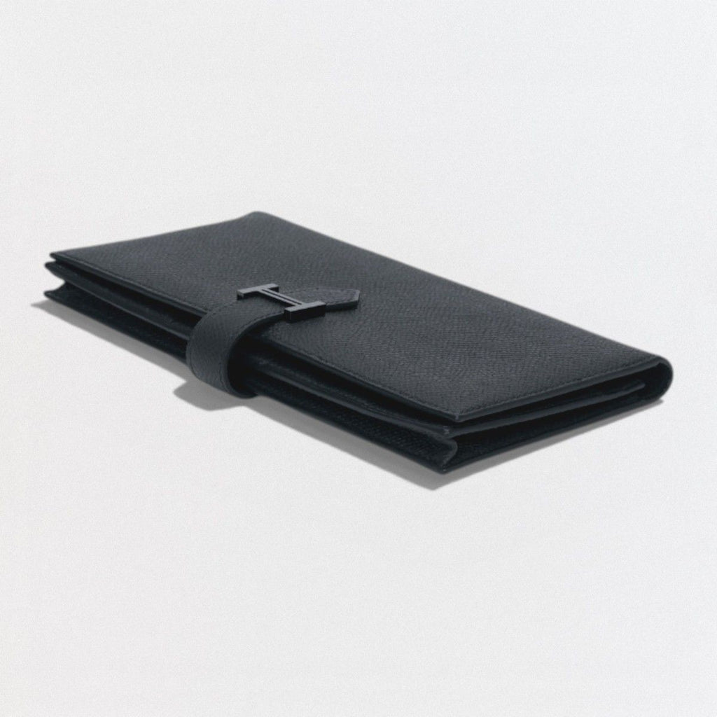 Hermes Bearn Souffle Wallet Madame So Black Monochrome Epsom Veau — view 4